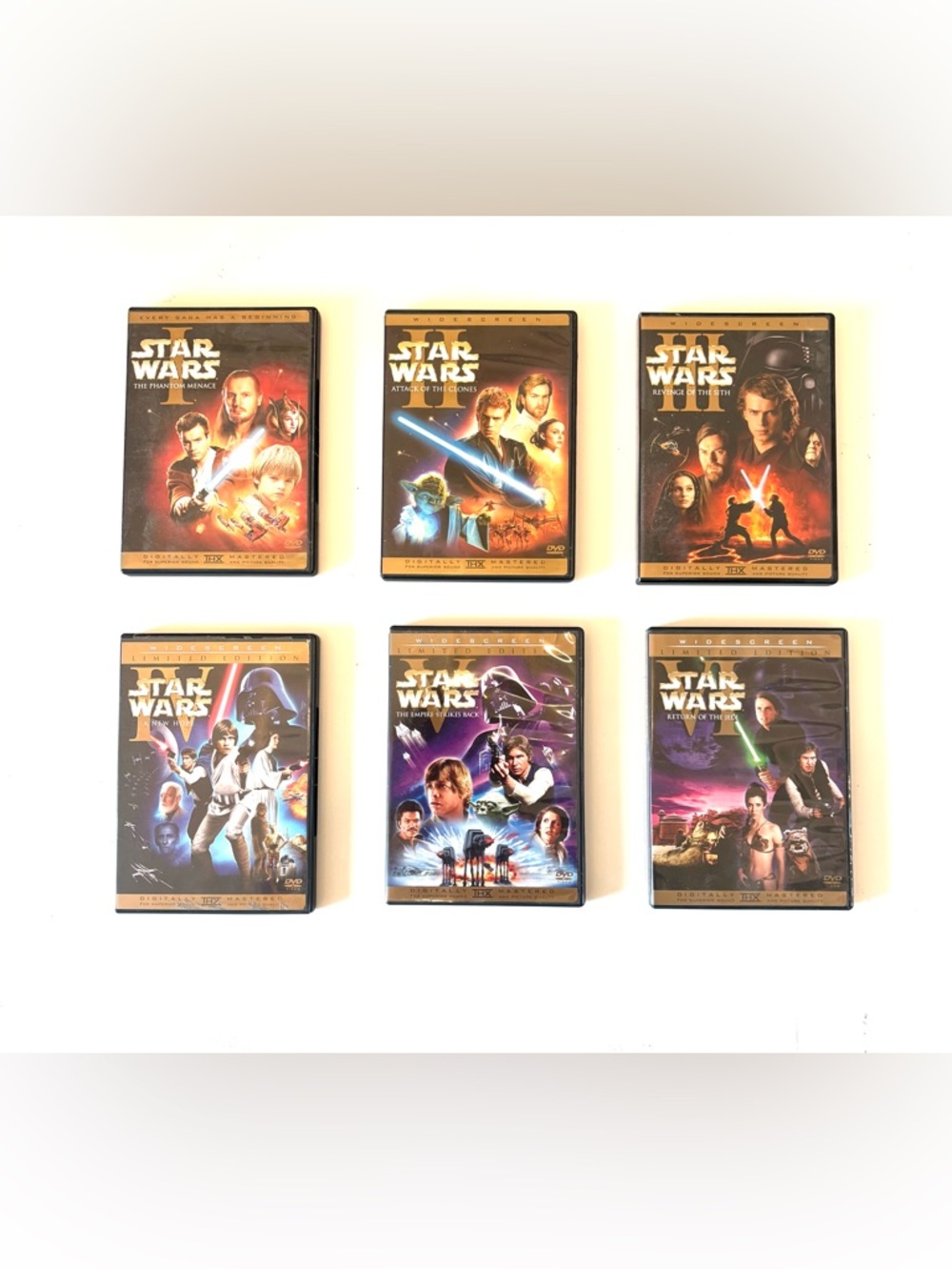Star Wars DVD 1-6 set widescreen limited edition